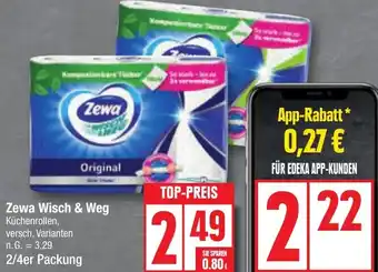 Edeka Zewa Wisch & Weg Küchenrollen 2/4er Packung Angebot