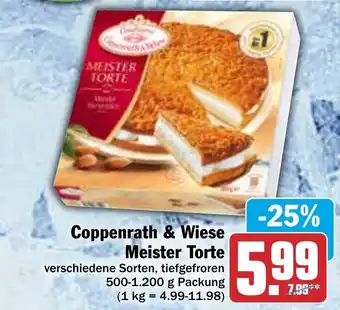 Hit Coppenrath & Wiese Meister Torte verschiedene Sorten, tiefgefroren 500-1200 g Angebot