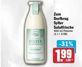 Hit Zum Dorfkrug Sylter Salatfrische 500 ml Flasche Angebot