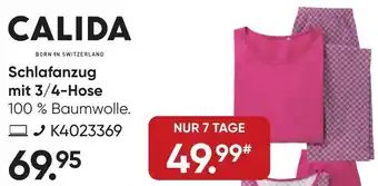 Galeria CALIDA Schlafanzug mit 3/4-Hose Angebot