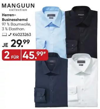 Galeria MANGUUN Herren Businesshemd Angebot