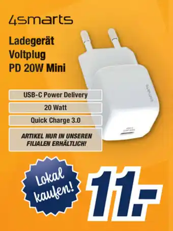 Expert Bening 4Smarts Ladegerät Voltplug PD 20W Mini Angebot