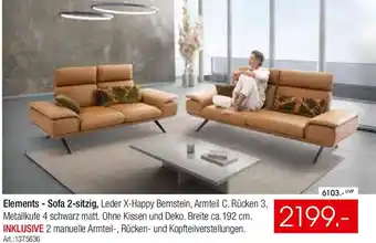 Zurbrüggen Elements - Sofa 2-sitzig Angebot