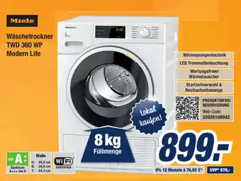 Expert Bening Miele Wäschetrockner TWD 360 WP Modern Life Angebot