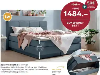 Möbel Buss BOXSPRINGBETT Angebot