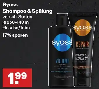 Handelshof Syoss Shampoo & Spülung 250-440 ml Flasche/Tube Angebot