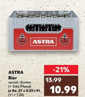 Kaufland ASTRA Bier 27*330ml Angebot