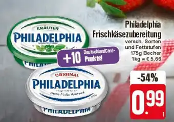 Edeka Philadelphia Frischkäsezubereitung 175g Angebot