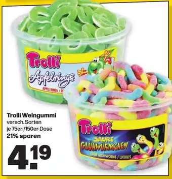 Handelshof Trolli Weingummi 75er/150er Dose Angebot