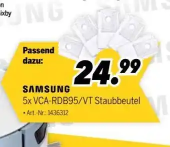 MEDIMAX SAMSUNG 5x VCA-RDB95/VT Staubbeutel Angebot