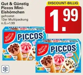 WEZ Gut & Günstig Piccos Mini-Eishörnchen 12er Multipackung Angebot