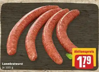 REWE Center Lammbratwurst 100g Angebot