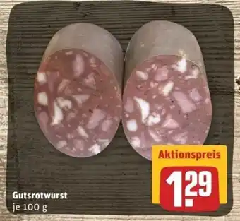 REWE Center Gutsrotwurst 100g Angebot