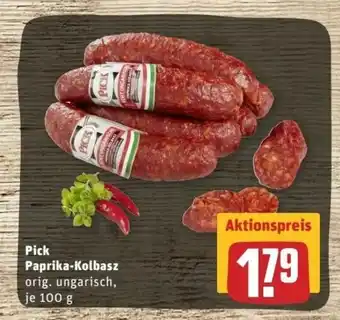 REWE Center Pick Paprika Kolbasz 100g Angebot