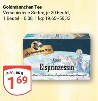 Globus Goldmännchen Tee Verschiedene Sorten, je 20 Beutel, 30-86 g Angebot