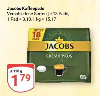 Globus Jacobs Kaffeepads Verschiedene Sorten, je 18 Pads, 118 g Angebot