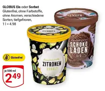 Globus GLOBUS Eis oder Sorbet je 500 ml Angebot