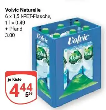 Globus Volvic Naturelle 6 x 1,5 I-PET-Flasche Angebot