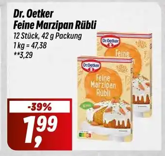 Simmel Dr. Oetker Feine Marzipan Rübli 12 Stück, 42 g Packung Angebot