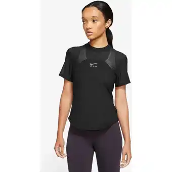 Intersport NIKE Damen W NK DF AIR SS TOP BLACK/BLACK/WHITE L Angebot