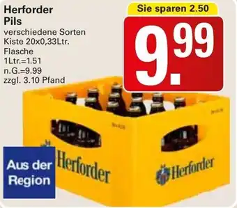 WEZ Herforder Pils Kiste 20x0,33Ltr. Flasche Angebot