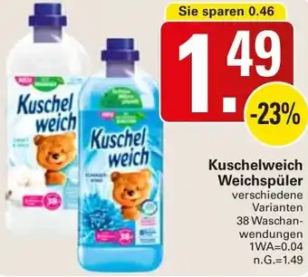 WEZ Kuschelweich Weichspüler 38 Waschanwendungen Angebot