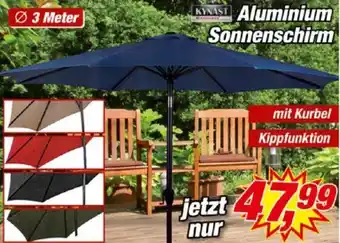 Posten Börse KYNAST Aluminium Sonnenschirm Angebot