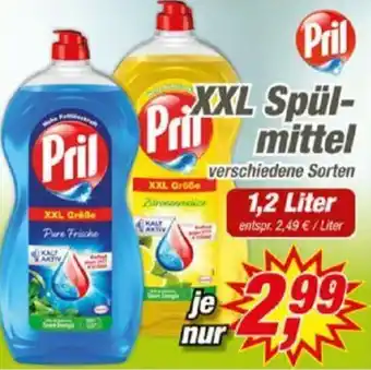 Posten Börse Pril XXL Spülmittel 1,2 Liter Angebot