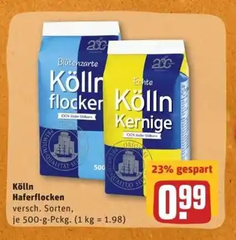 REWE Center Kölln Haferflocken 500g Angebot