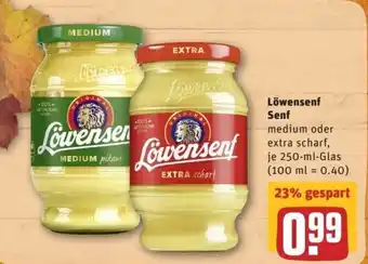 REWE Center Löwensenf Senf 250ml Angebot