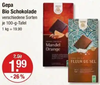 V Markt Gepa Bio Schokolade 100 g Tafel Angebot