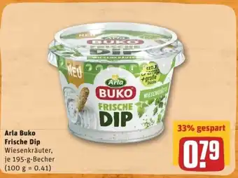 REWE Center Arla Buko Frische Dip 195g Becher Angebot