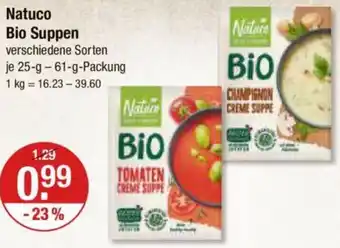 V Markt Natuco Bio Suppen 25-61 g Packung Angebot