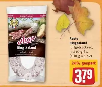 REWE Center Aoste Ringsalami 250g Angebot