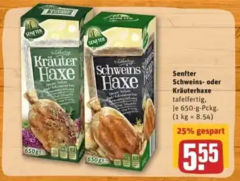 REWE Center Senfter Schweins oder Kräuterhaxe 650g Angebot