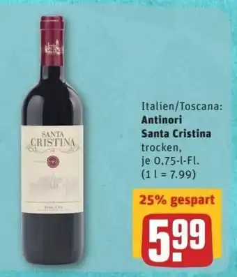 REWE Center Antinori Santa Cristina 0,75L Angebot