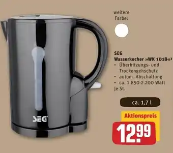 REWE Center SEG Wasserkocher WK 101B Angebot