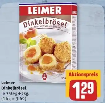 REWE Center Leimer Dinkelbrösel 350g Angebot