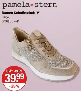 V Markt Pamela stern Damen Schnürschuh Angebot