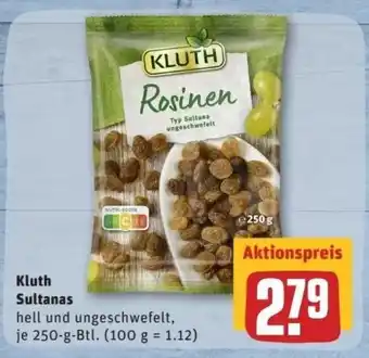 REWE Center Kluth Sultanas 250g Angebot
