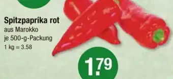 V Markt Spitzpaprika rot 500 g Packung Angebot