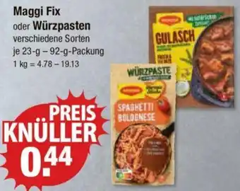 V Markt Maggi Fix oder Würzpasten 23-92 g Packung Angebot