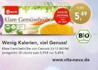 Reformhaus Klare Gemüsebrühe Von Cenovis Angebot