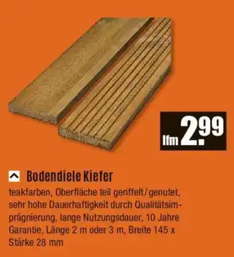 V Baumarkt Bodendiele Kiefer Angebot