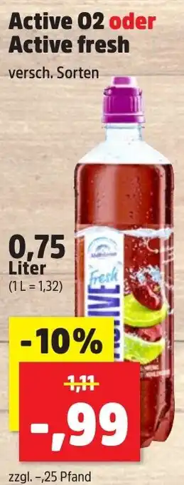 Thomas Philipps Active 02 oder Active fresh 0,75 Liter Angebot