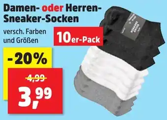 Thomas Philipps Damen oder Herren-Sneaker Socken 10er-Pack Angebot