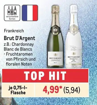 METRO Brut D'Argent je 0,75-1-Flasche Angebot