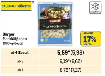 METRO Bürger Markklößchen 1000-g-Beutel Angebot