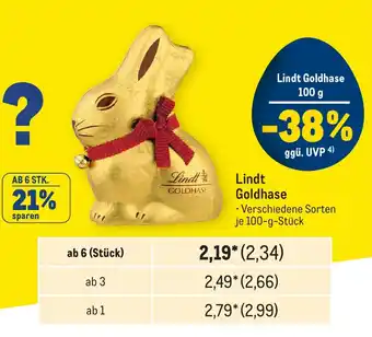 METRO Lindt Goldhase 100 g Angebot