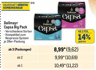 METRO Dallmayr Capsa Big Pack je 39er-Packung Angebot